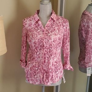 Flowered button down with sequence